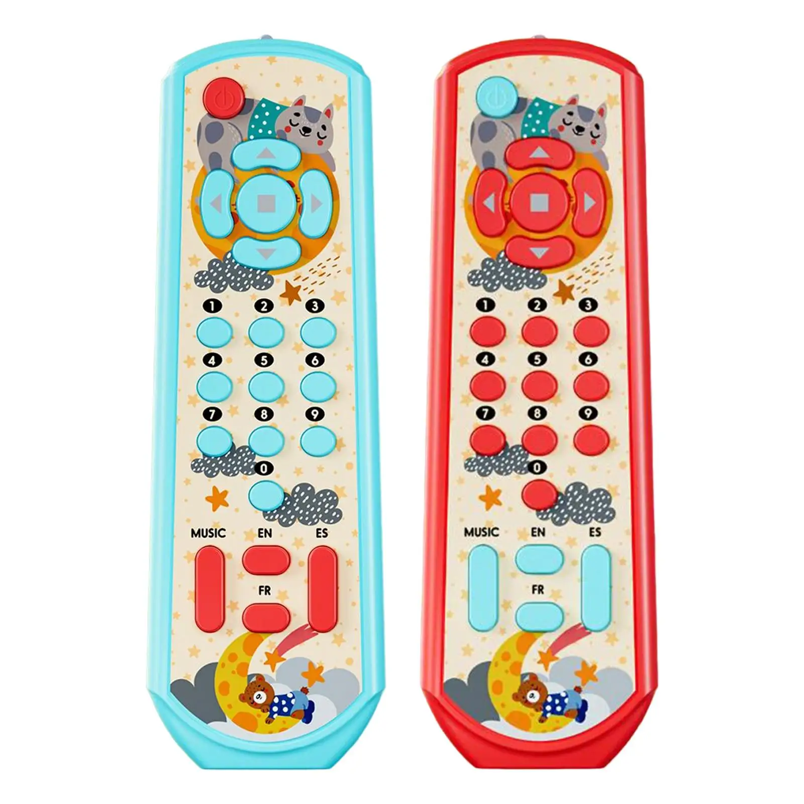 TV Remote Control Toy with Sound Education Toys for Birthday Gifts