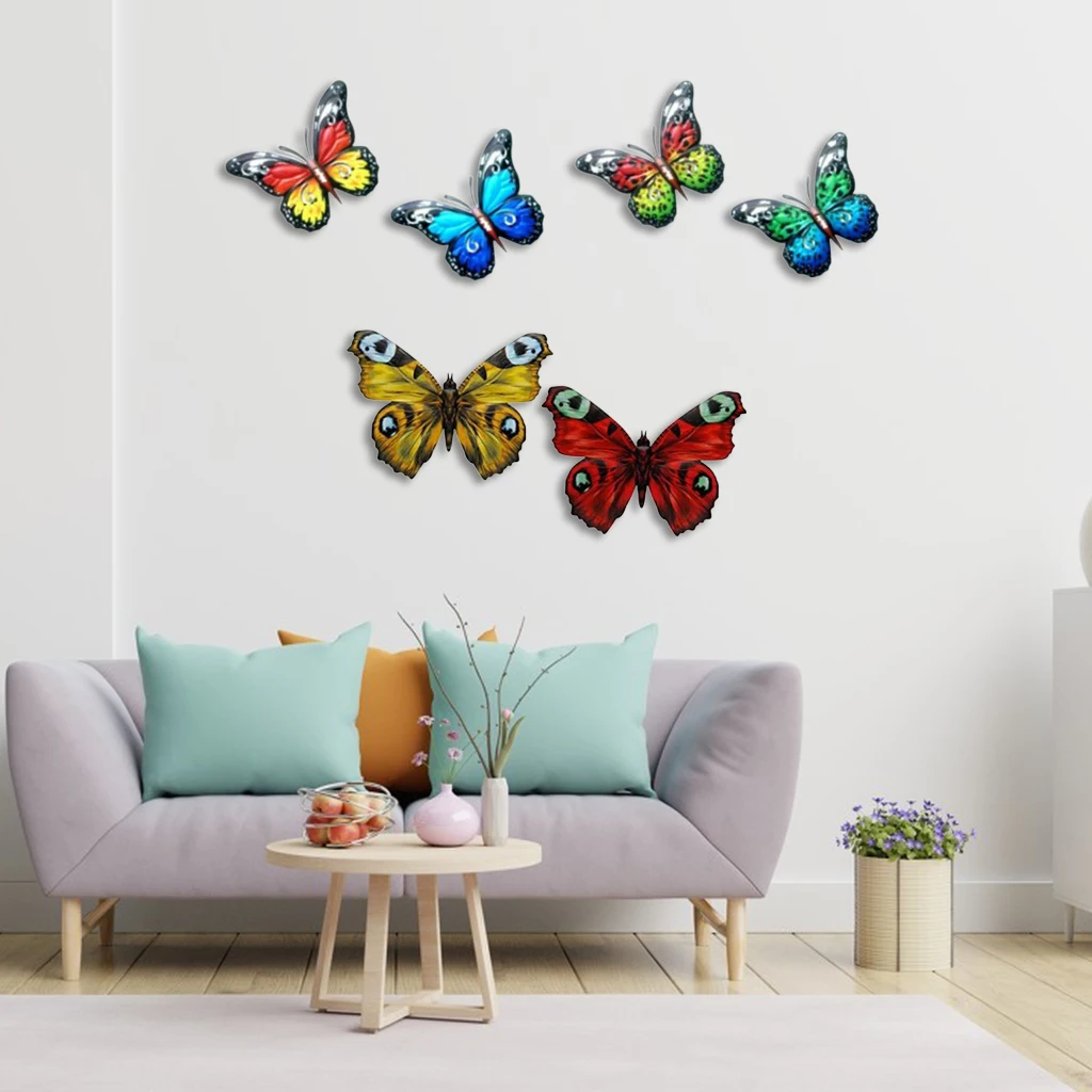 Set of 6 Vibrant Wall Art Hanging Indoor Outdoor Home Decor