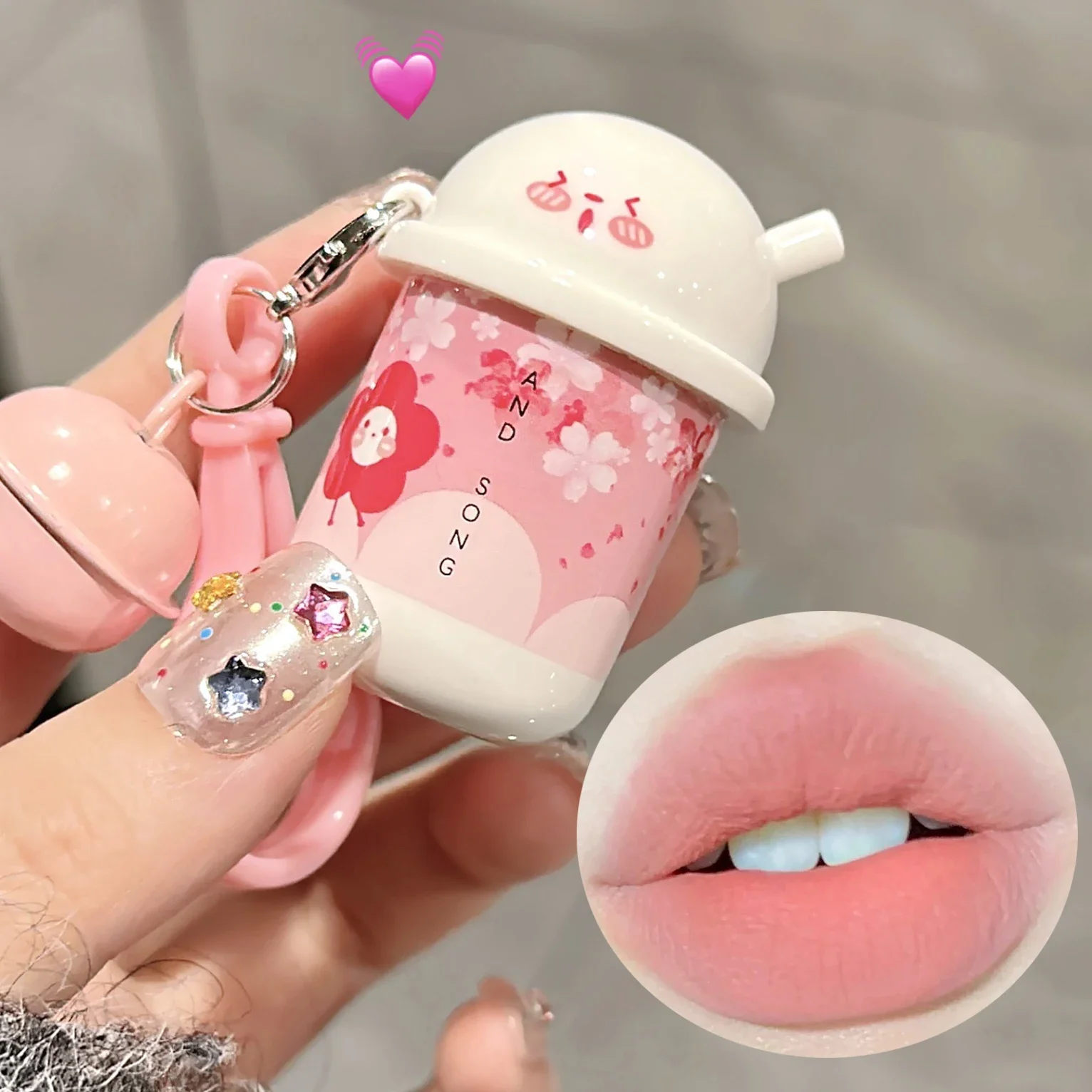 Best of Cute Bell Nude Liquid Lipstick Keychain Waterproof Velvet Matte Lip Gloss Lasting Non-stick Cup Lip Tint Makeup Pigment Cosmetic Reviews & Tips