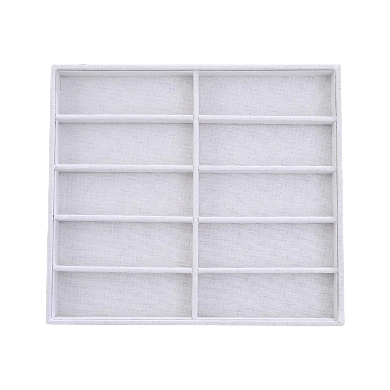 Sunglasses Organizer Multiple Pairs 10 Slot Eyewear Display Case Glasses Storage Box for Tabletop Closet Showcase Home Travel