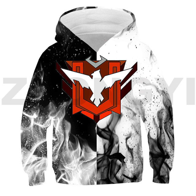 Jogo Free Fire Garena 3D Hoodie para meninos e meninas, moletom  extragrande, Gun Camouflage, Exército Japonês