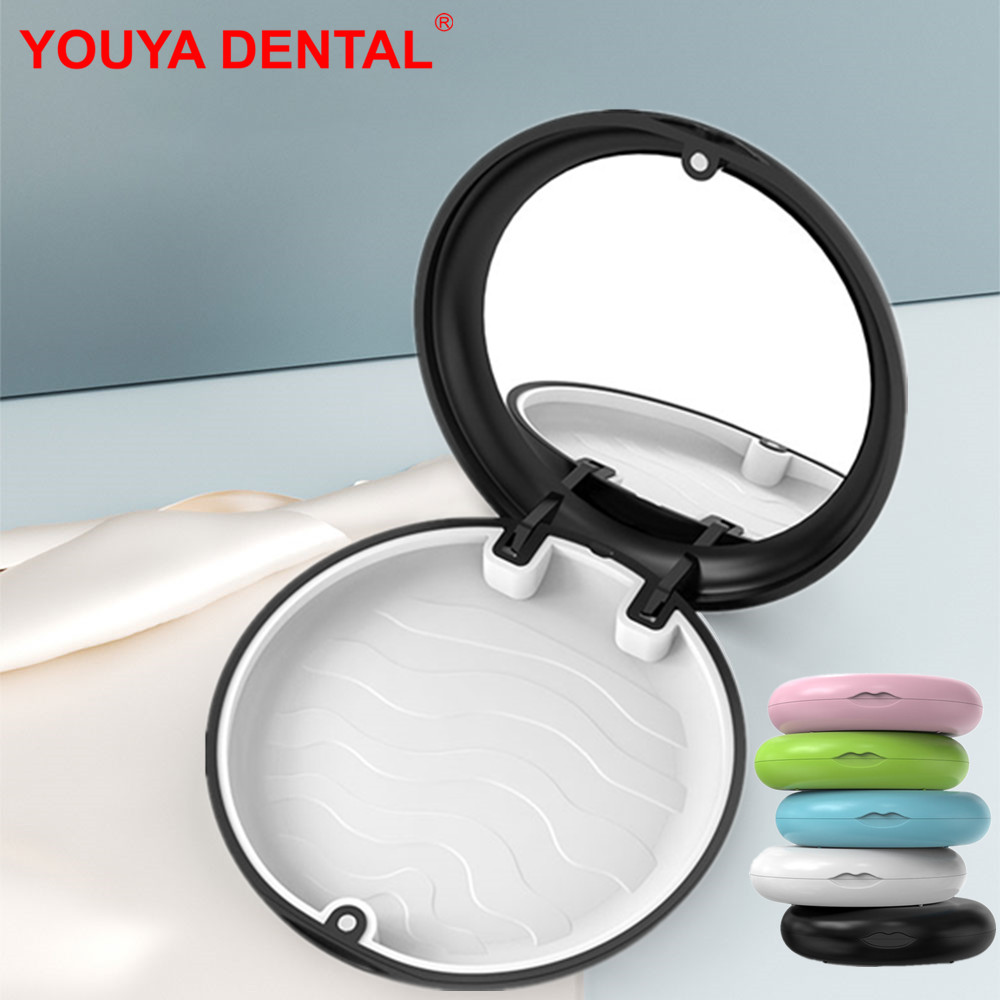 Best of Dental Orthodontic Retainer Case For Teeth Denture Box With Mirror Braces Retainer Case Magnetic Travel False Tooth Storage Box Reviews & Tips