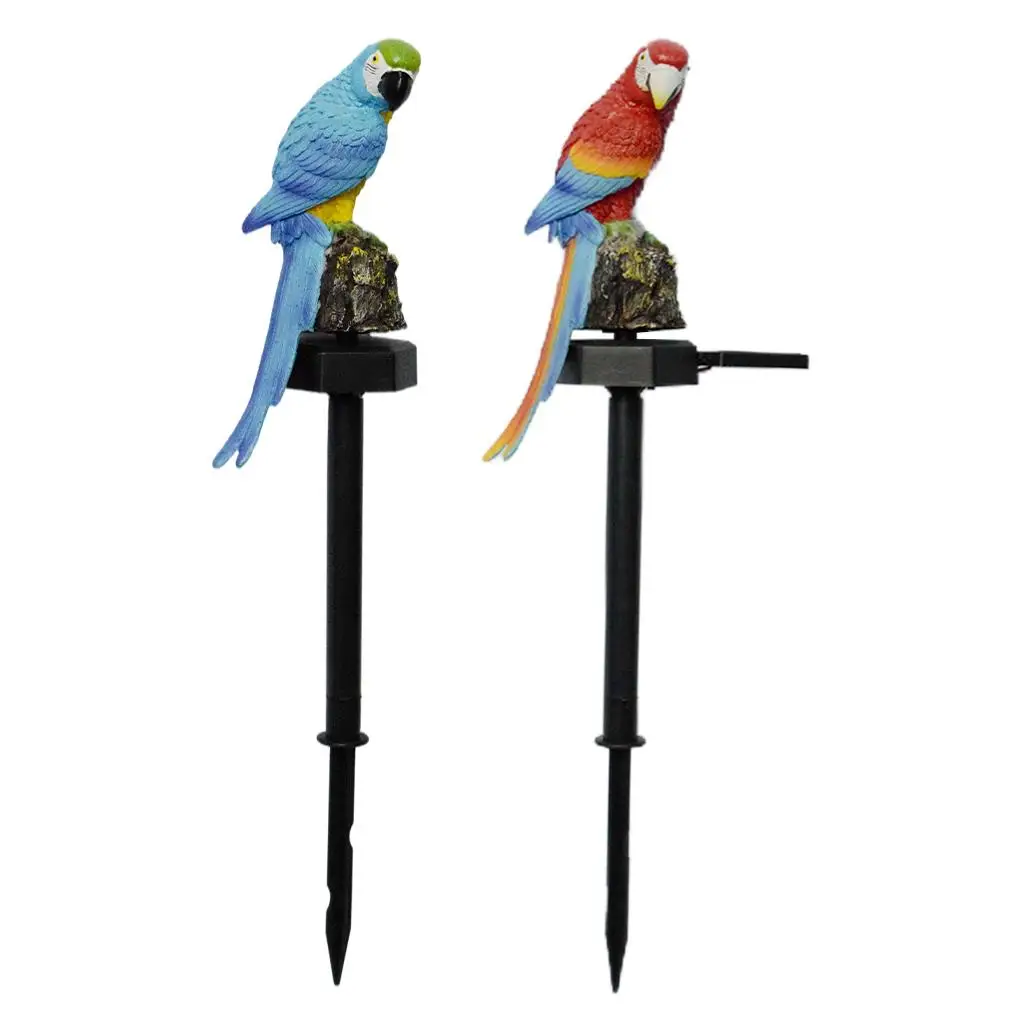 Parrot Statue Solar Powered LED Lights Outdoor Solar Lamps for Yard Backyard Fountain