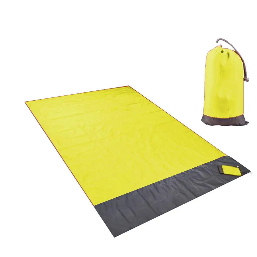 Light 2m Picnic Blanket Outdoor Nylon Beach Mat 140 X 200cm Sheet