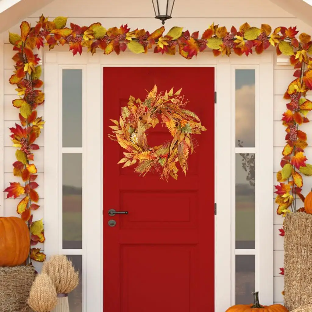 Fall Thanksgiving Leaves Hanging Wall Decor Maple Leaves 50cm for Room Decor