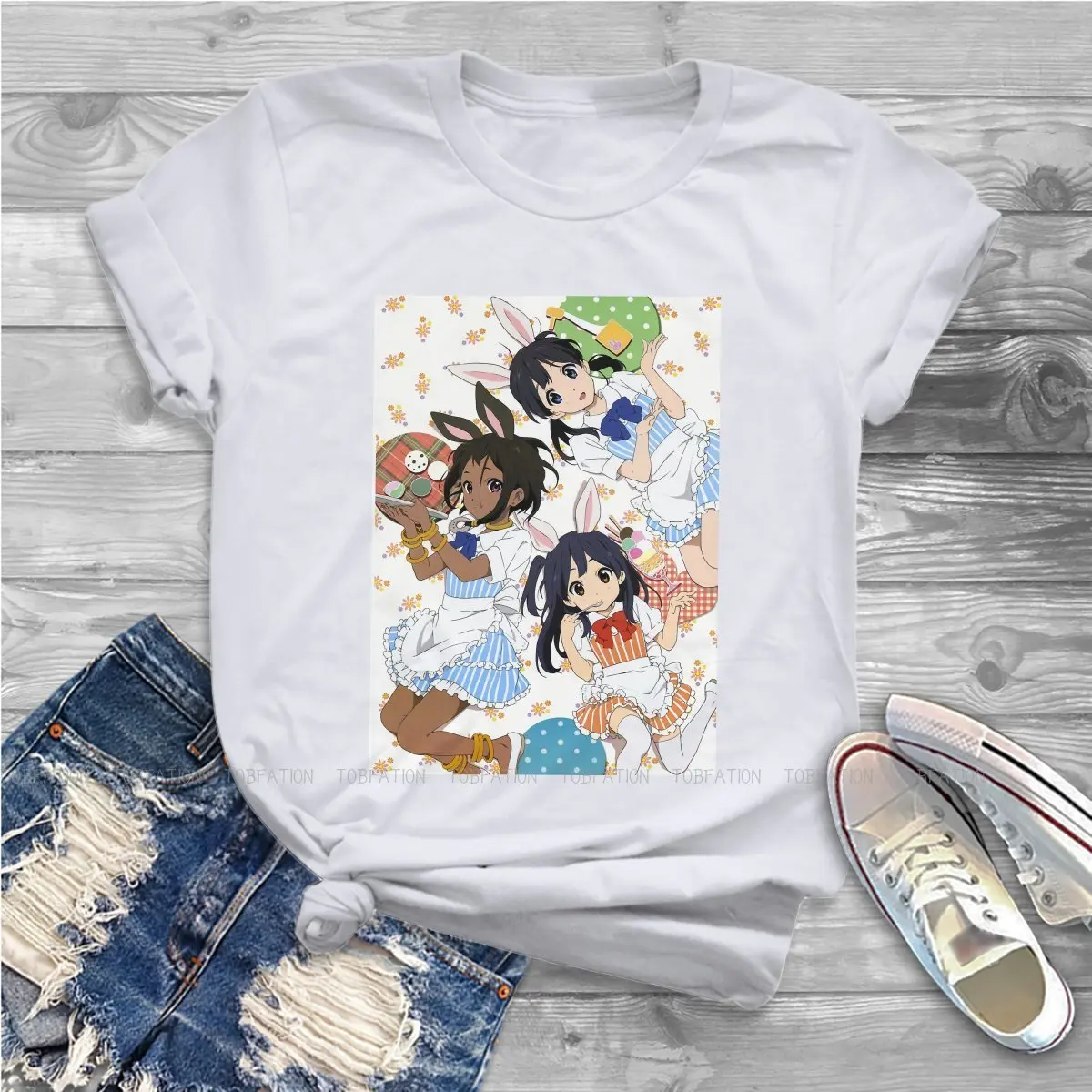 Anko Choi Kawaii Girls Women T-Shirt Tamako Market Anime 5XL 