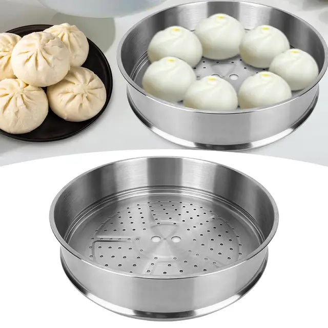 Stainless Steel Steamer Basket Steaming Tray Round for Home Restaurant -  AliExpress