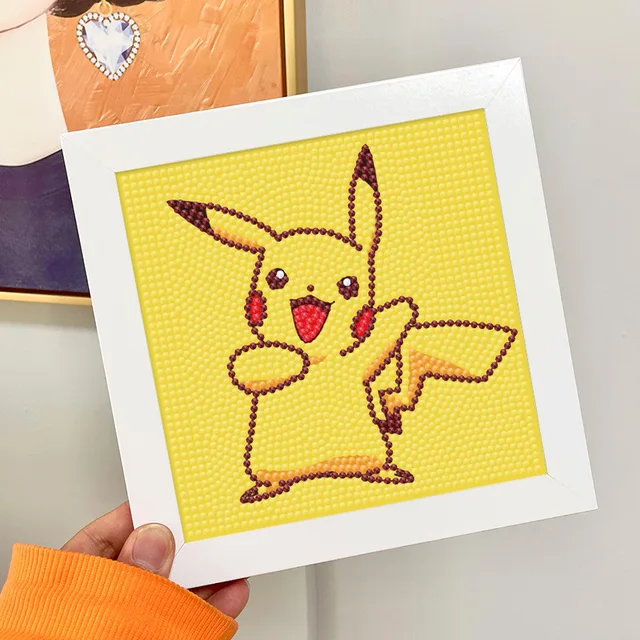 Pikachu Pokemon Yellow Cross stitch pattern Pocket Monster