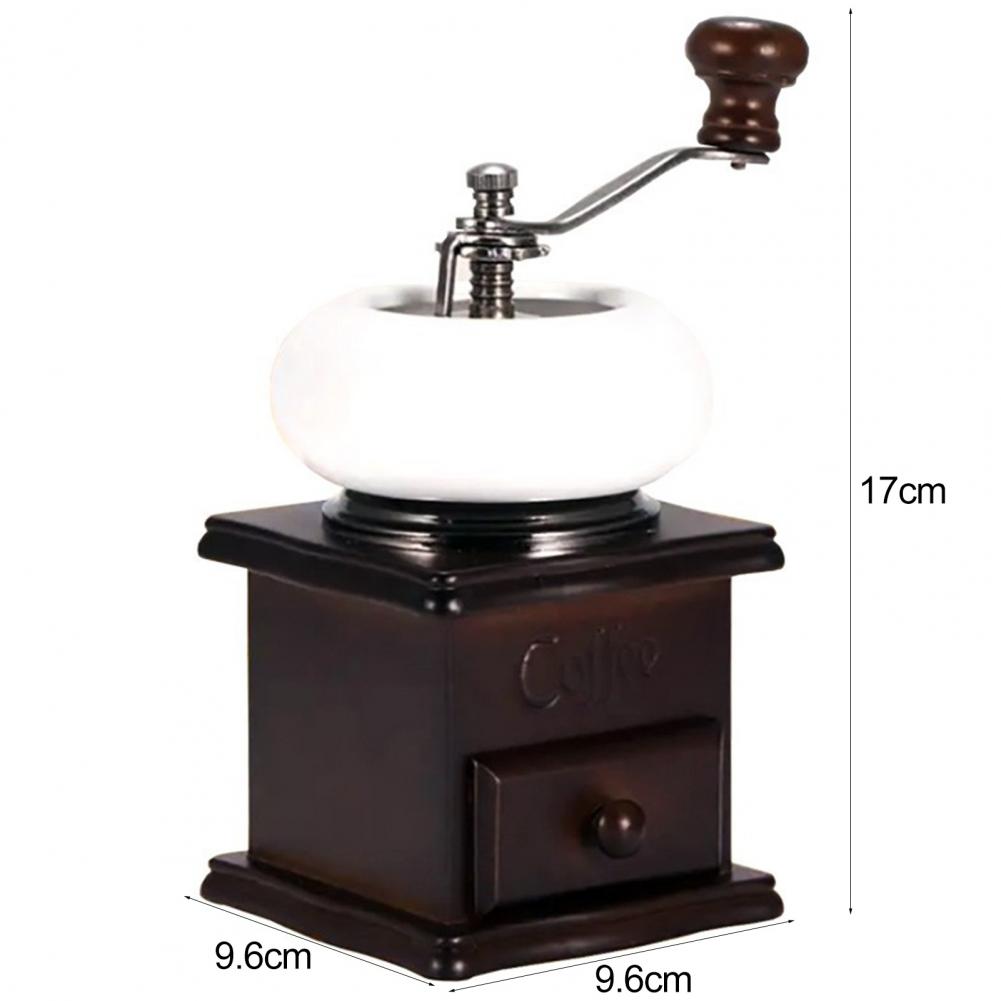 Title 16, Manual Coffee Grinder with Drawer Vintage Porta...