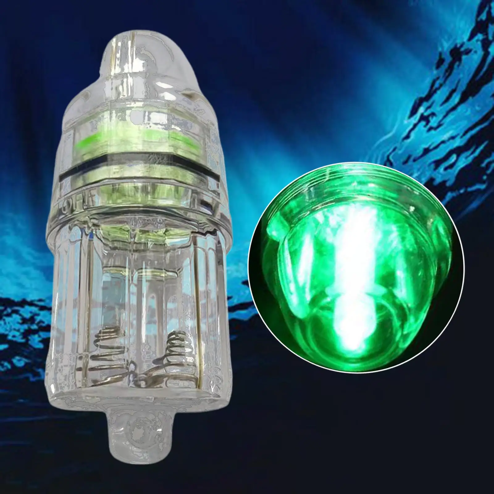 Deep Drop LED Fishing Light Underwater Submersible Fish Attracting Lamp for Fishing Attracts Prawns Squid Krill