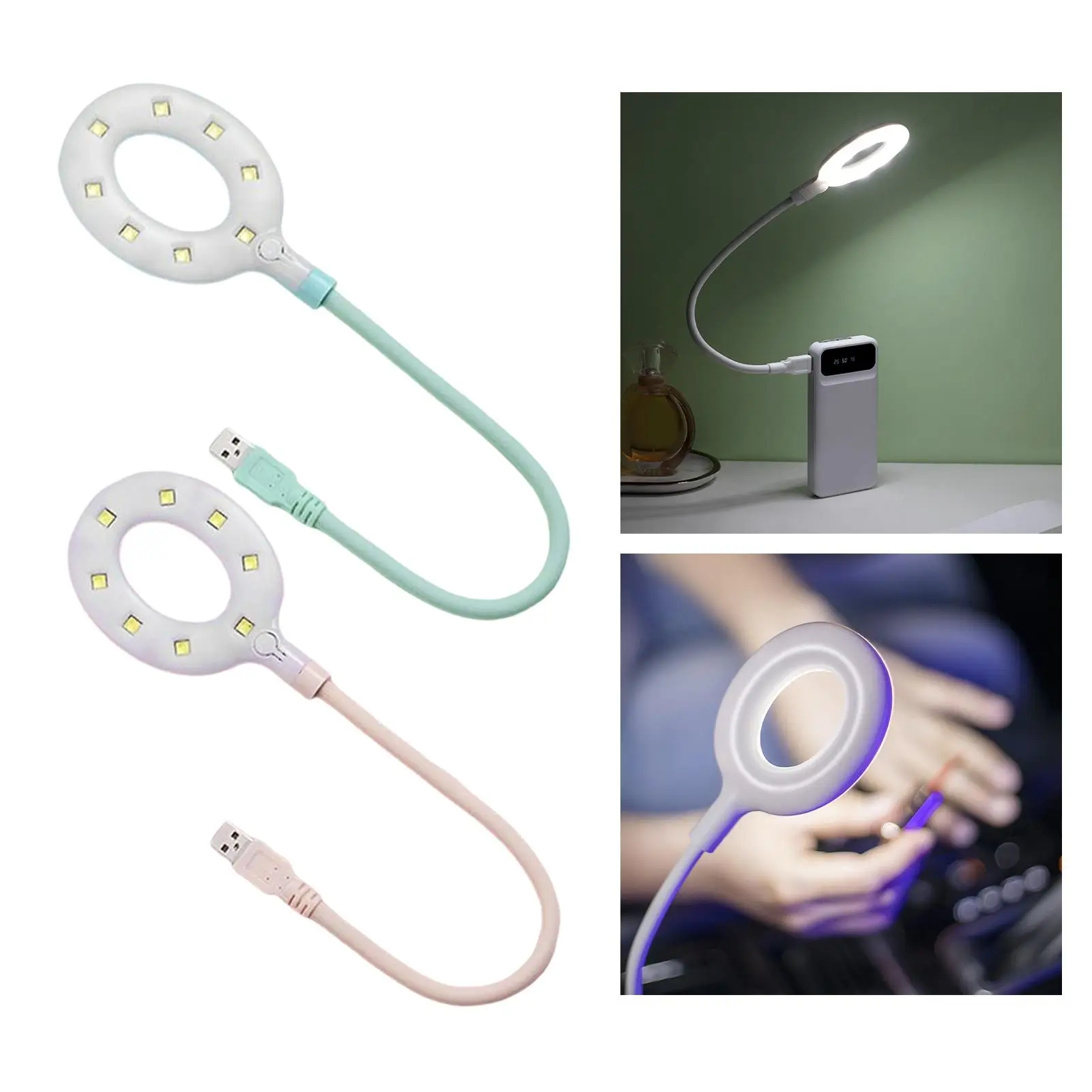  LED Nail er Portable Bendable USB Mini  Nail Lamp for Salon Tool