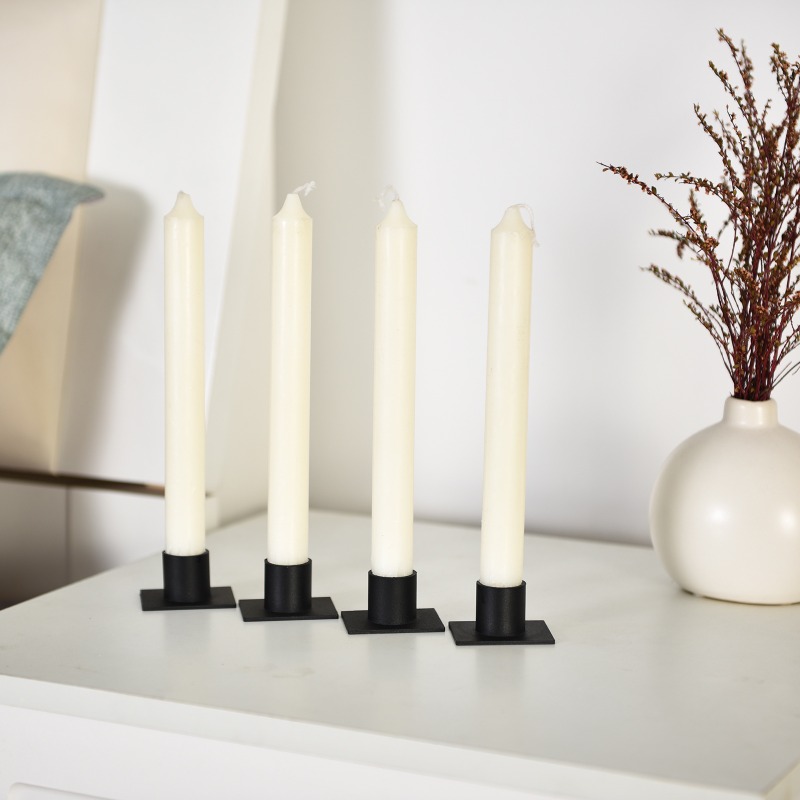 Description Picture 2 of itemUnique Candlestick Holders Decor for Home Party Dinning Room Wedding Anniversary Housewarming Gifts Black Candle Holder Stand
