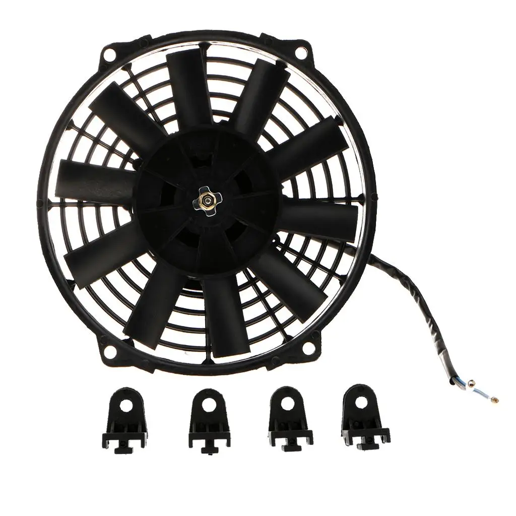 Car Automobiles Trucks Vehicles Electric Cooling Fan 80W 12V Large Air Volume and Low Noise 3 Sizes