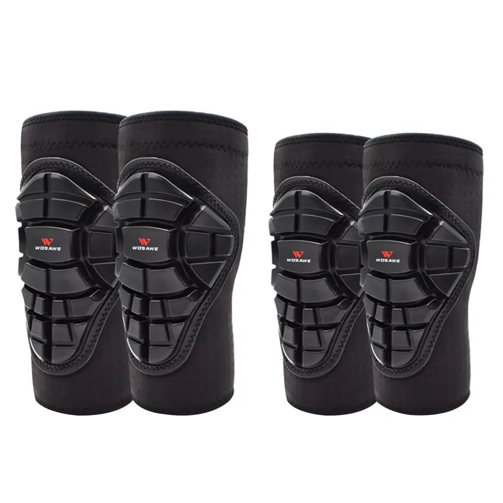1 Set Knee Pads Elbow Pads Kit 2 in 1 for Skating Inline Skating Cycling