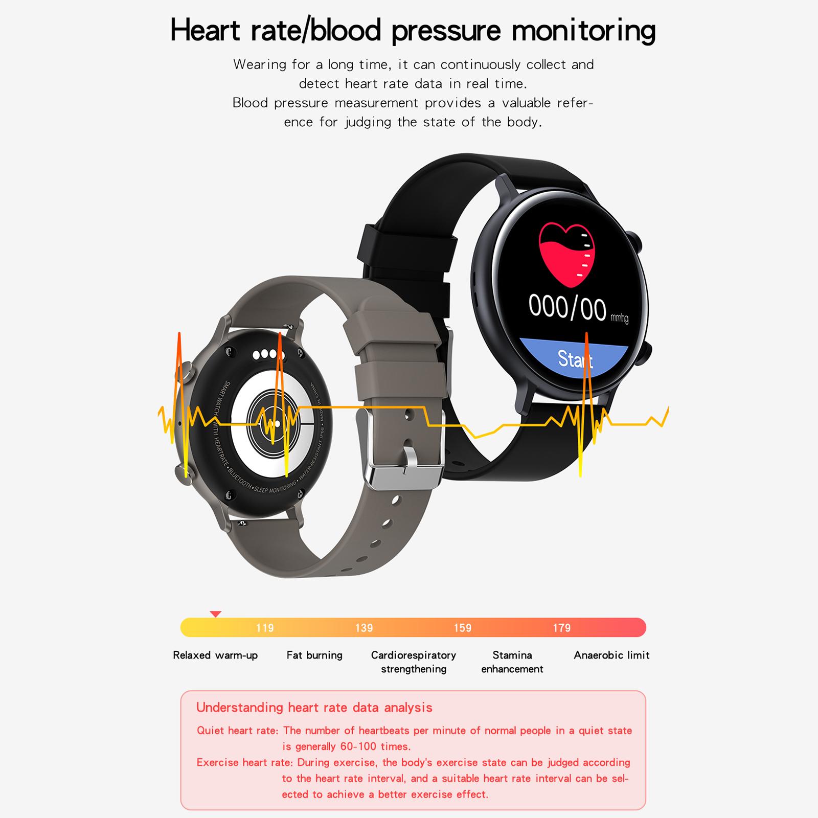 GW33PRO Adults Smart Watch Blood Oxygen Detection Step Counter Smart Reminder Stopwatch Waterproof Wristbands for Android IOS