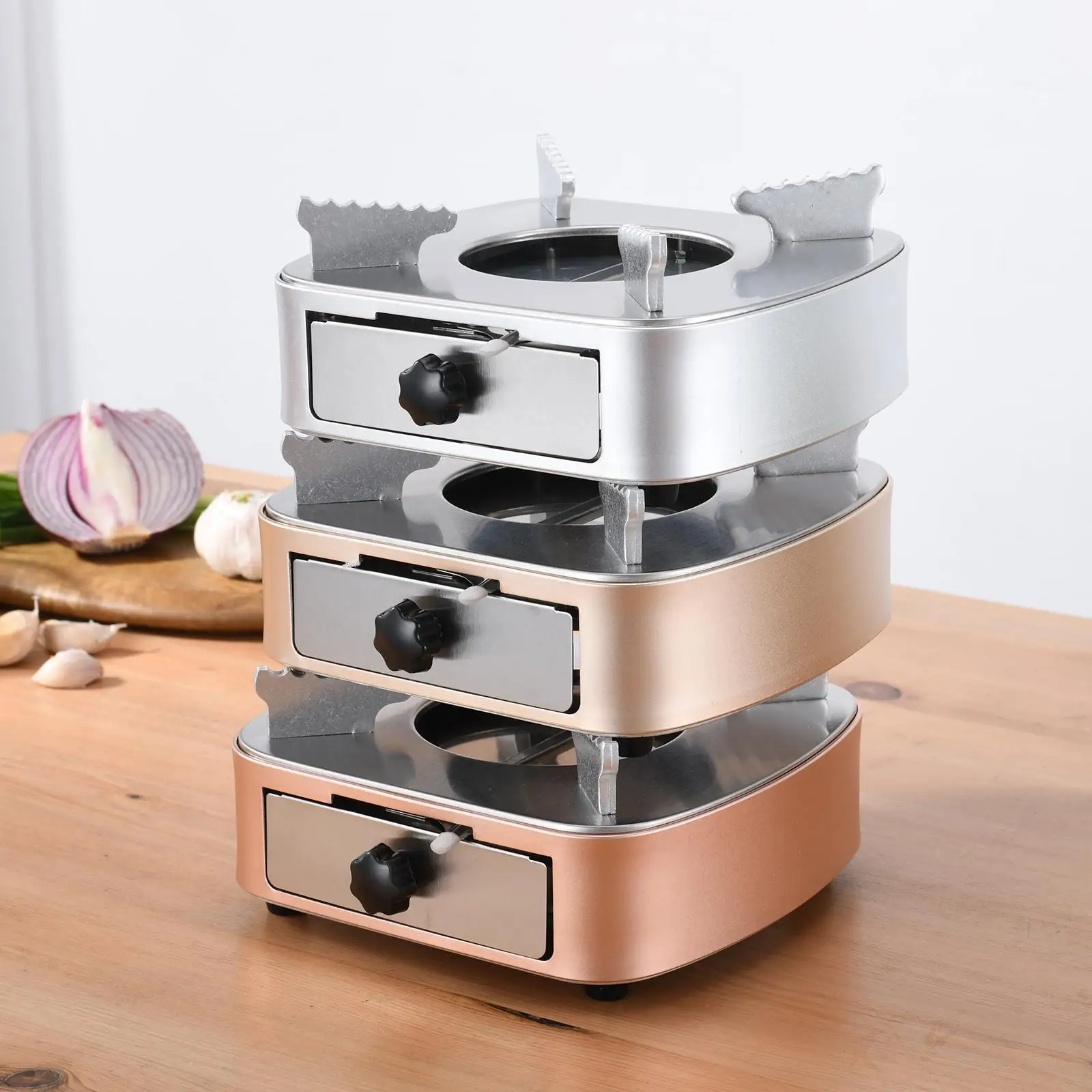 Mini Alcohol Stove Aluminum Alloy Windproof Furnace For Picnic Camping Backpackers Grills Burner Rug Bench Alcohol Camp Stove