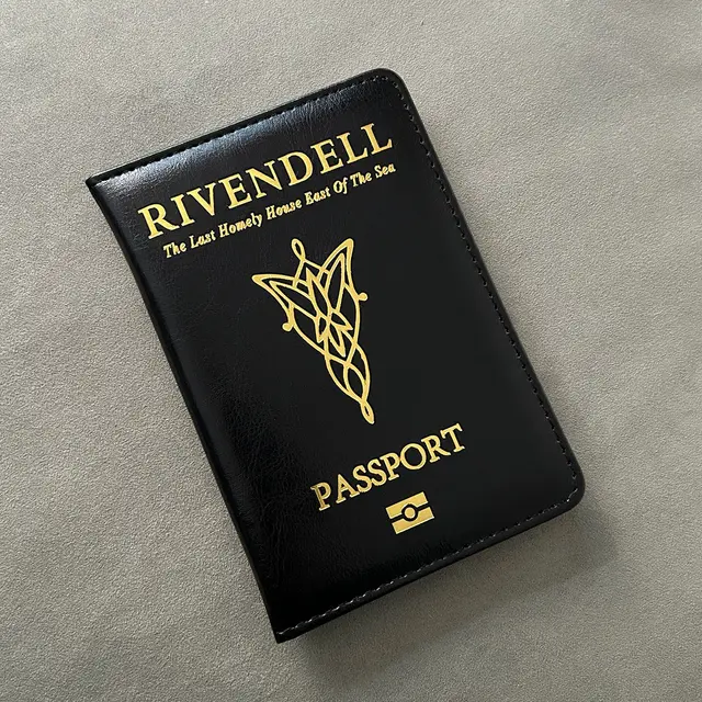 Rivendell Passport Cover Anime Travel Passport Holder Drop