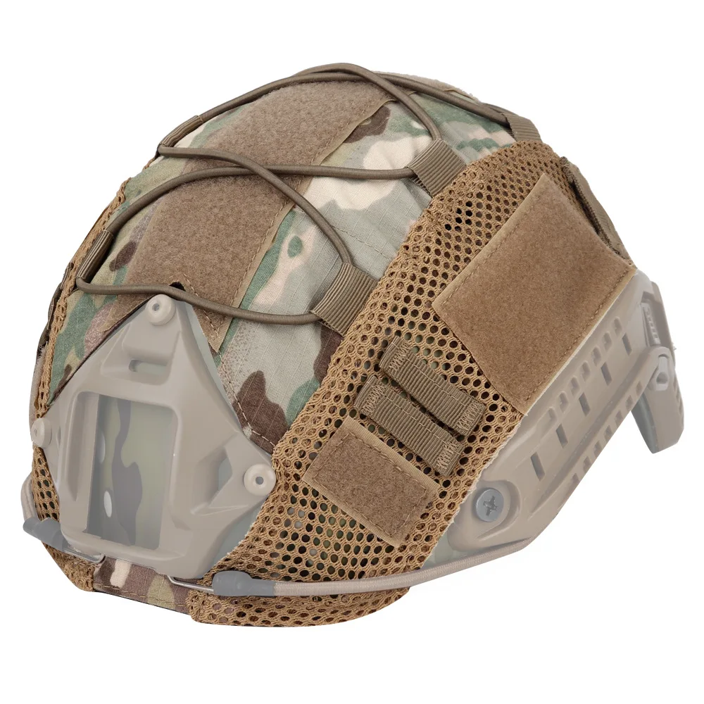 Capacete tático capa camuflagem capacete headdress com