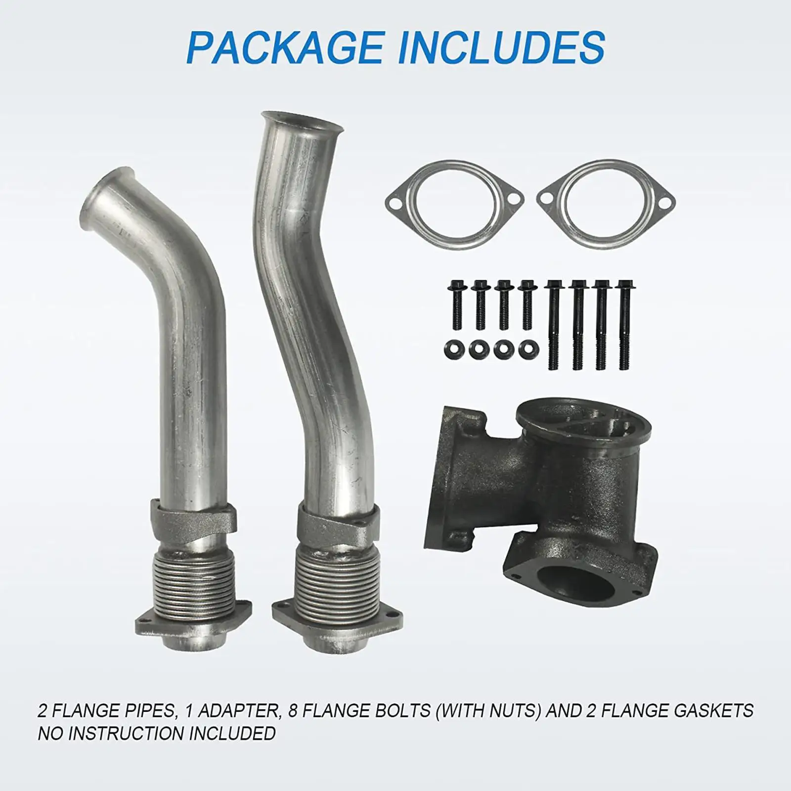 Turbocharger up Pipe Kit 679-005 Repair Parts Diesel Turbine Pipe Kit for Ford F-450 F-550 Super Durability Easy to Install