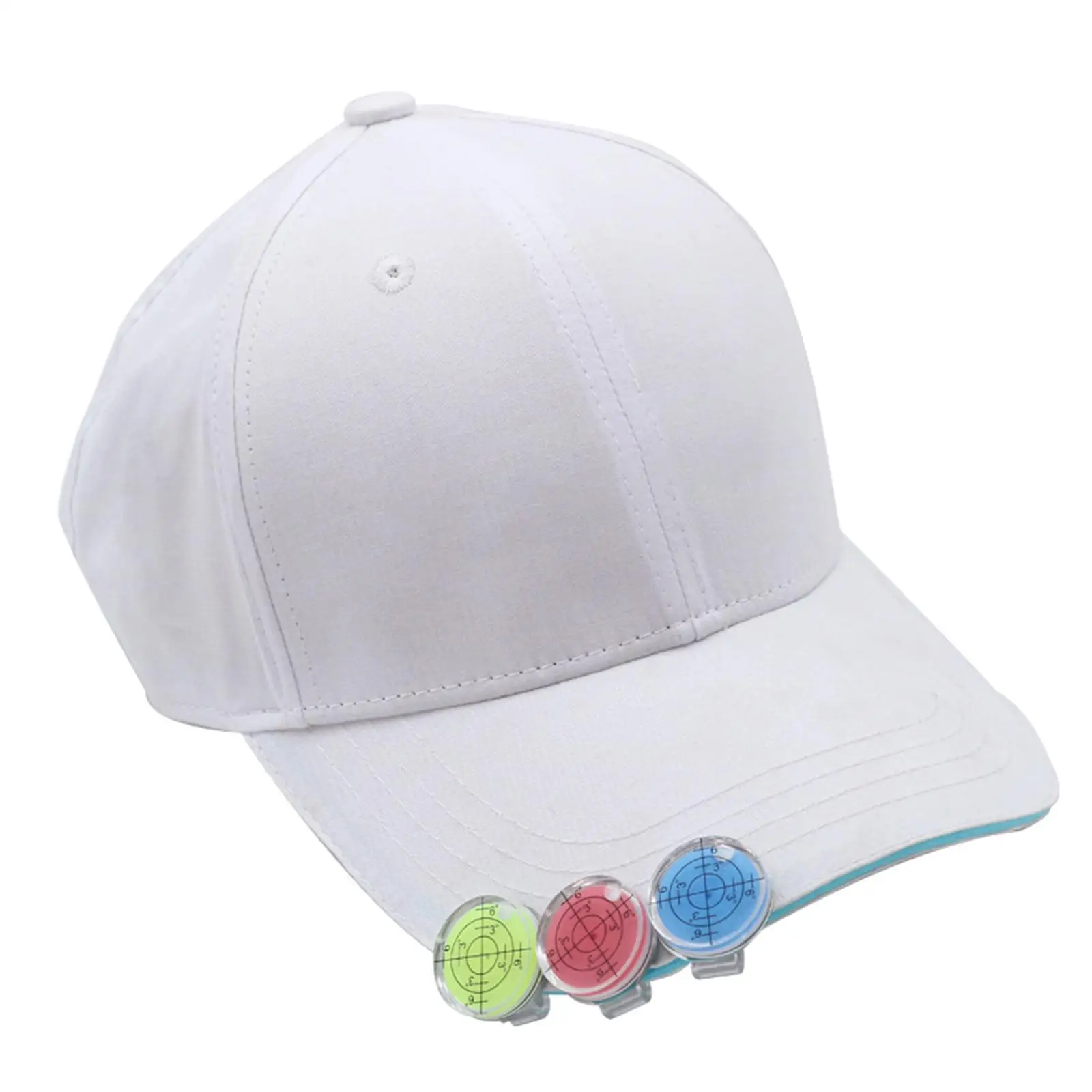 Golf Hat Clip Ball Marker Golf Alignment Reader Tool Golf Putting Aid Reader
