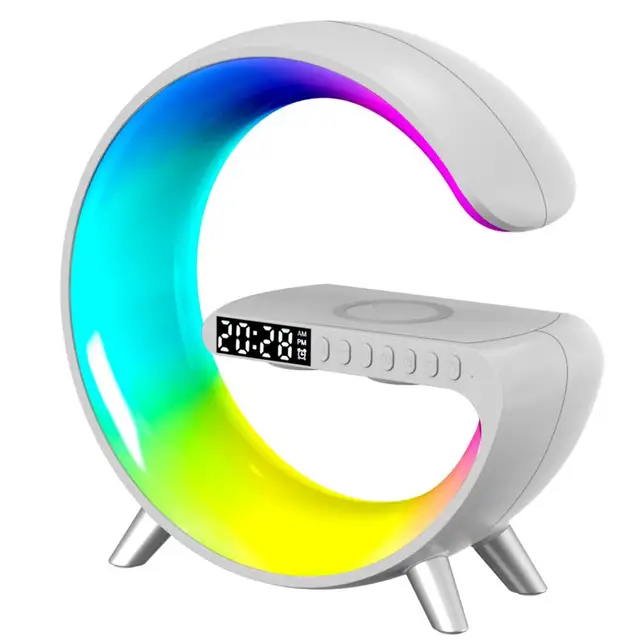 6 in 1 Wireless Charger Station with Alarm Clock for iPhone丨