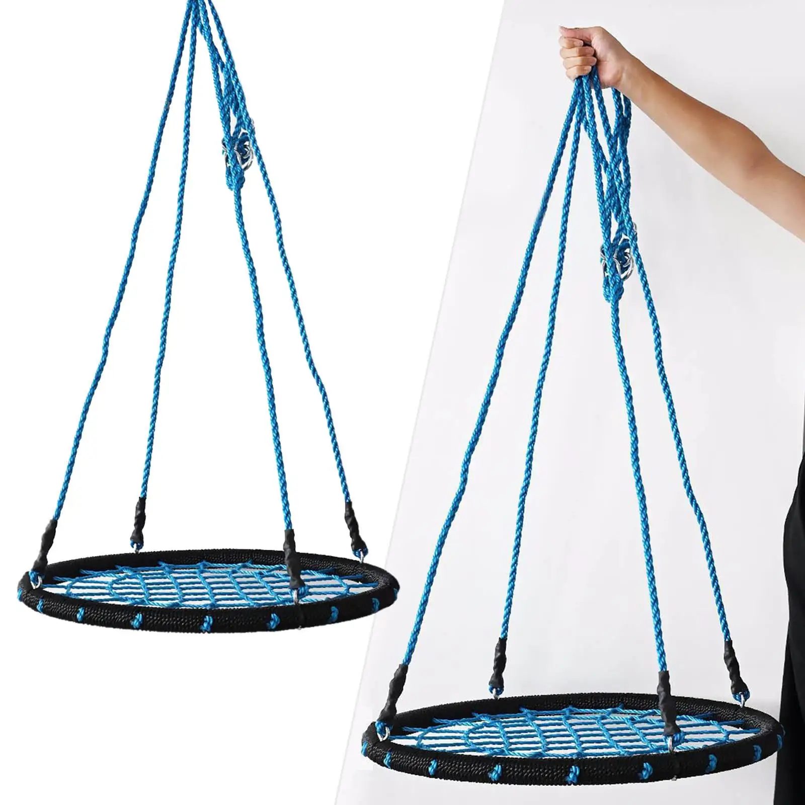  Rope Adjustable Max 150kg Hanging Playground Accessory Round for Balcony Outdoor Indoor Bedroom Adults Gifts