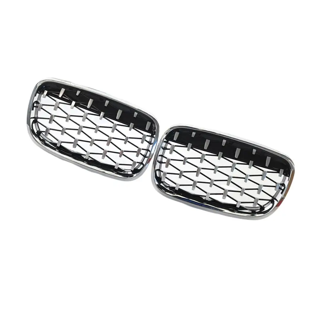 2 Pieces Front Bumper Grill Grille  X5 2007 to 2013