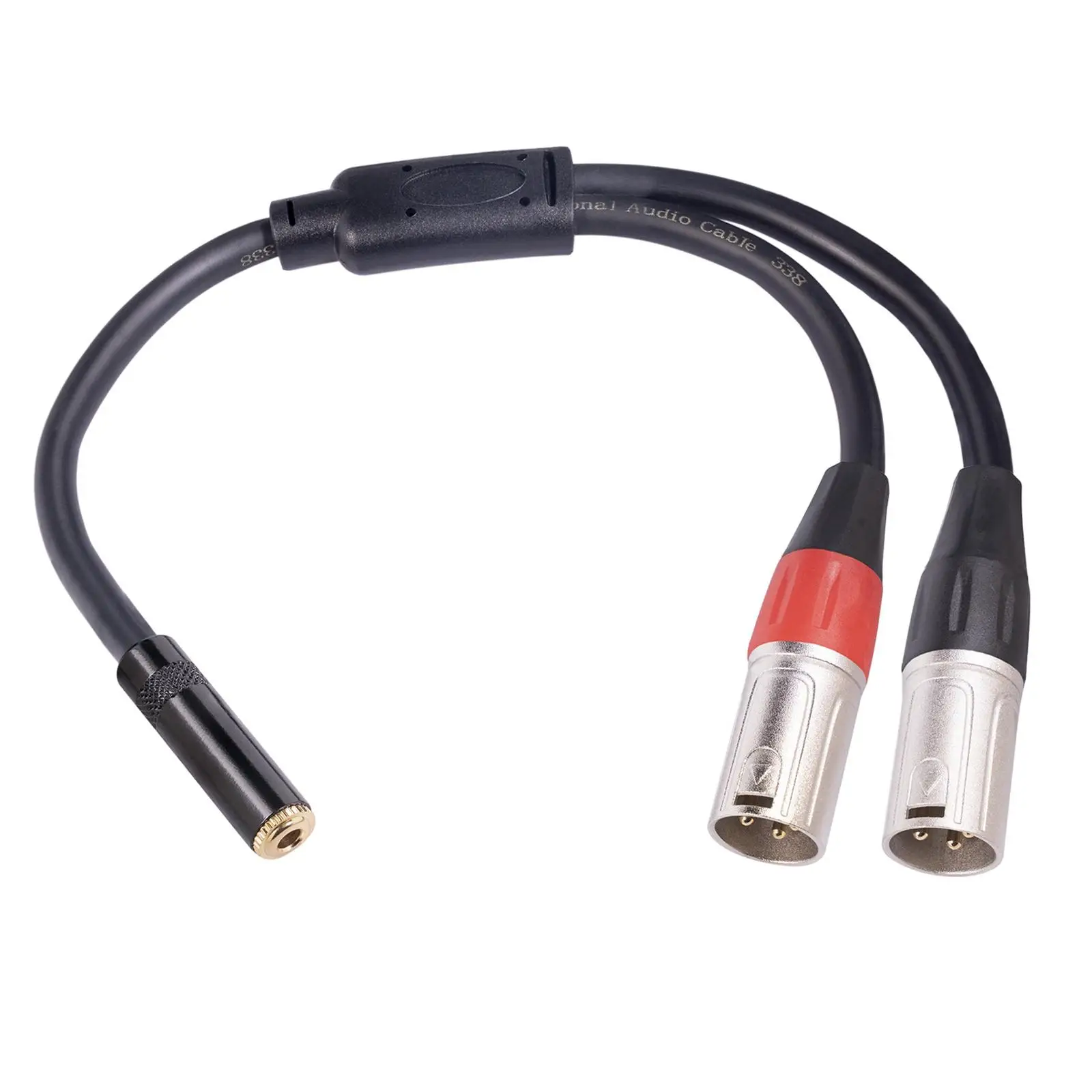 3.5 mm Female Audio Cable Adapter Microphone Interconnect Line Dual 3 Pin XLR Converter AUX Cable Y Splitter for Laptop home