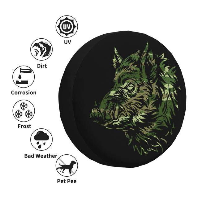 Housse Roue Camping-car Housse Roue Secours Extreme Adventure - Étanche Poussière - Pour SUV, Camping-car Accessoire Camping-car étanche