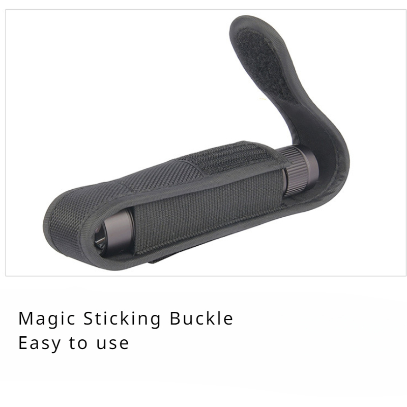 Description Picture 5 of item140 * 32mm Black Portable Nylon Strong Light Magic Tape LED Flashlight Cover