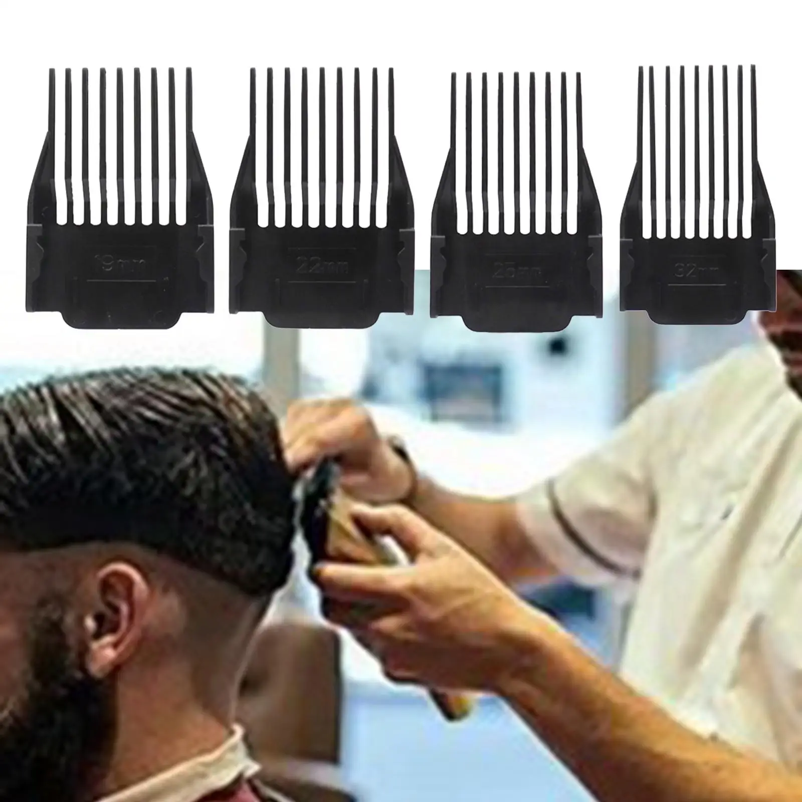 4Pcs Hair  Combs Hair  Combs Professional Universal Hair Limit Comb for Hair Clippers/s Stylists and Barbers