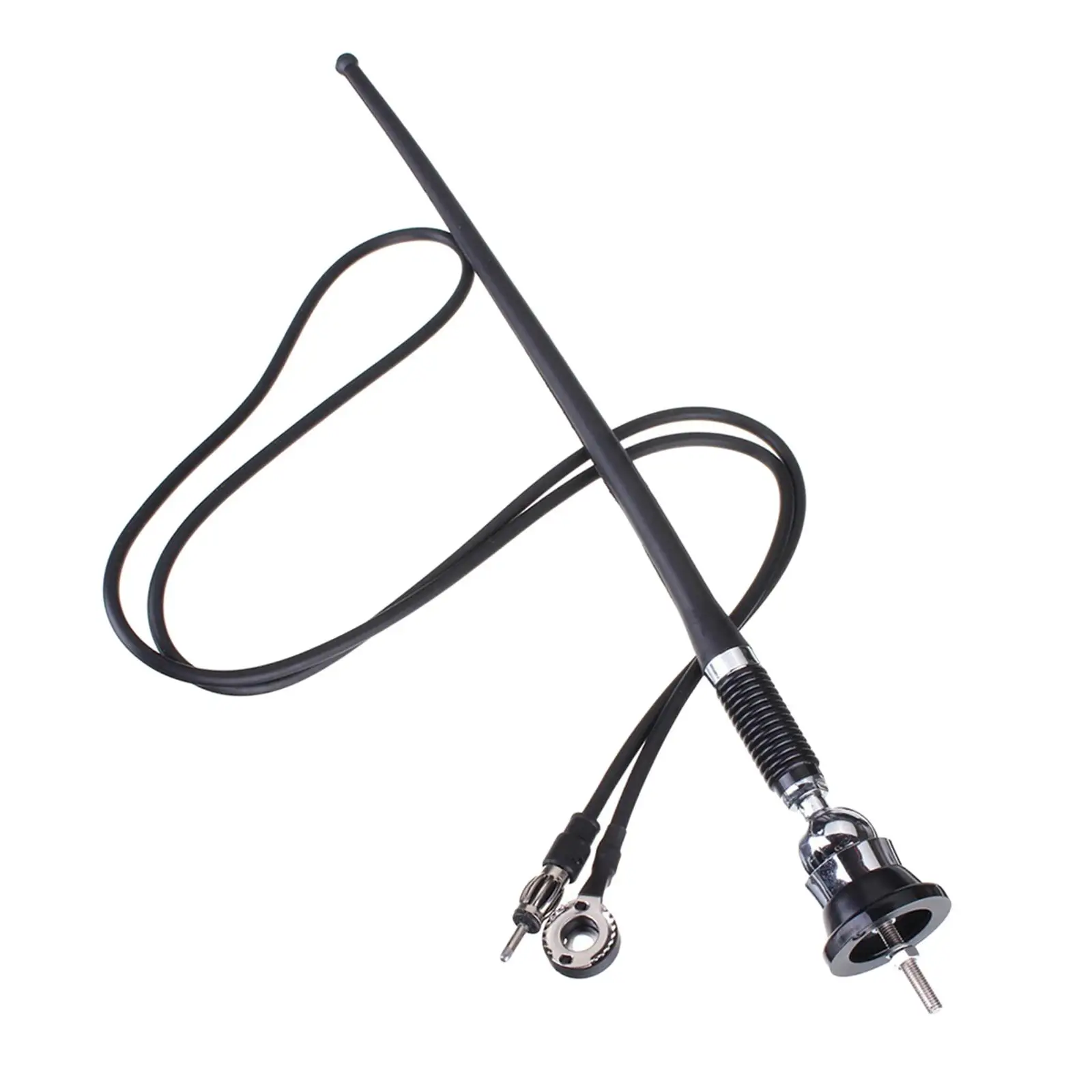 Universal Car Roof Antenna with Swivel Base Car Radio AM/FM Antenna   Antenna Replaces Rubber Adjustable Black