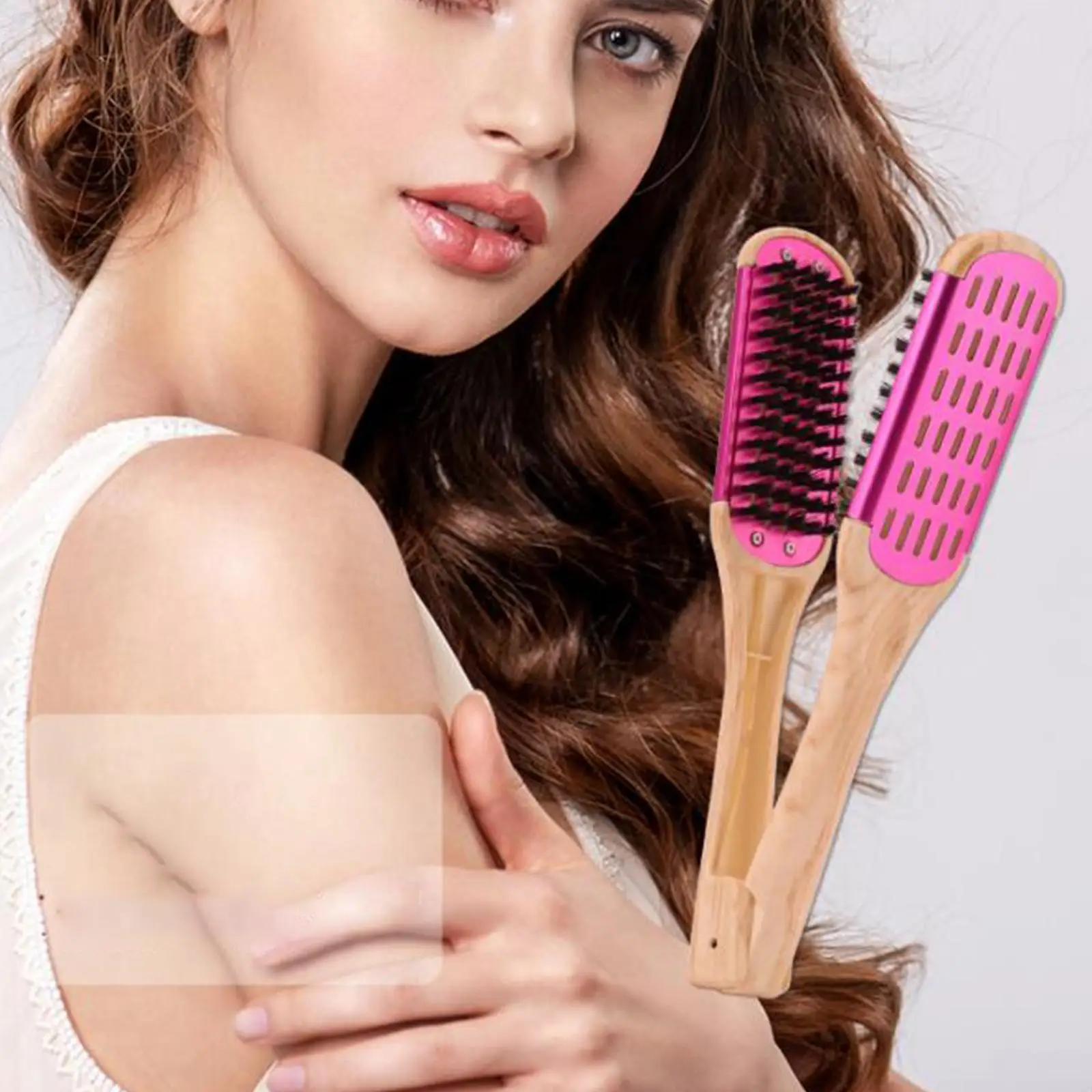 Double Side Hair Brush Comb Straightener Hair Styling Comb for Hair Hairdressing