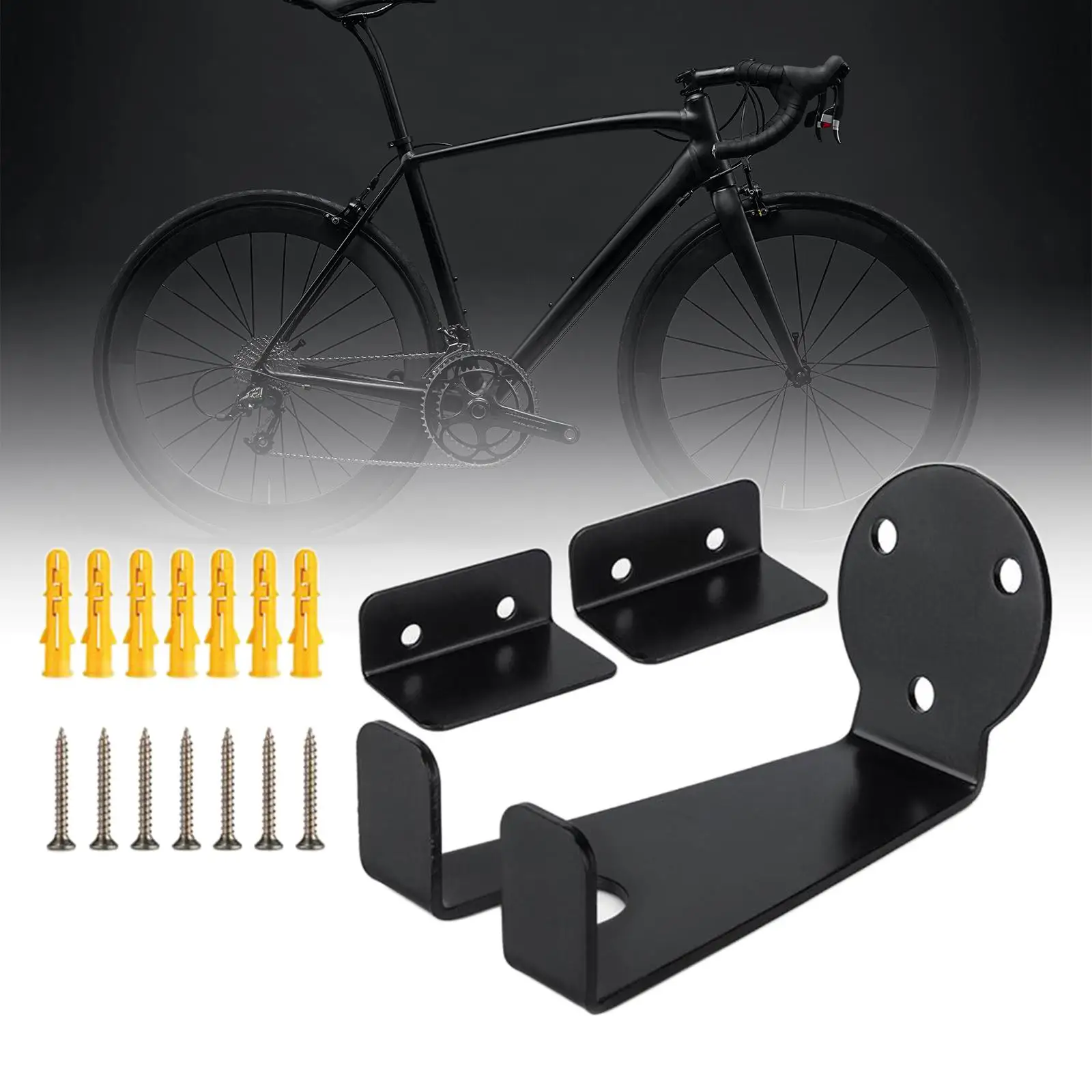 Bicycle Wall Mount, Garage Pedal Mount Hanger Horizontal Bike Wall Rack Bike Holder Bike Storage Hanger Bike Hooks for Bicycles