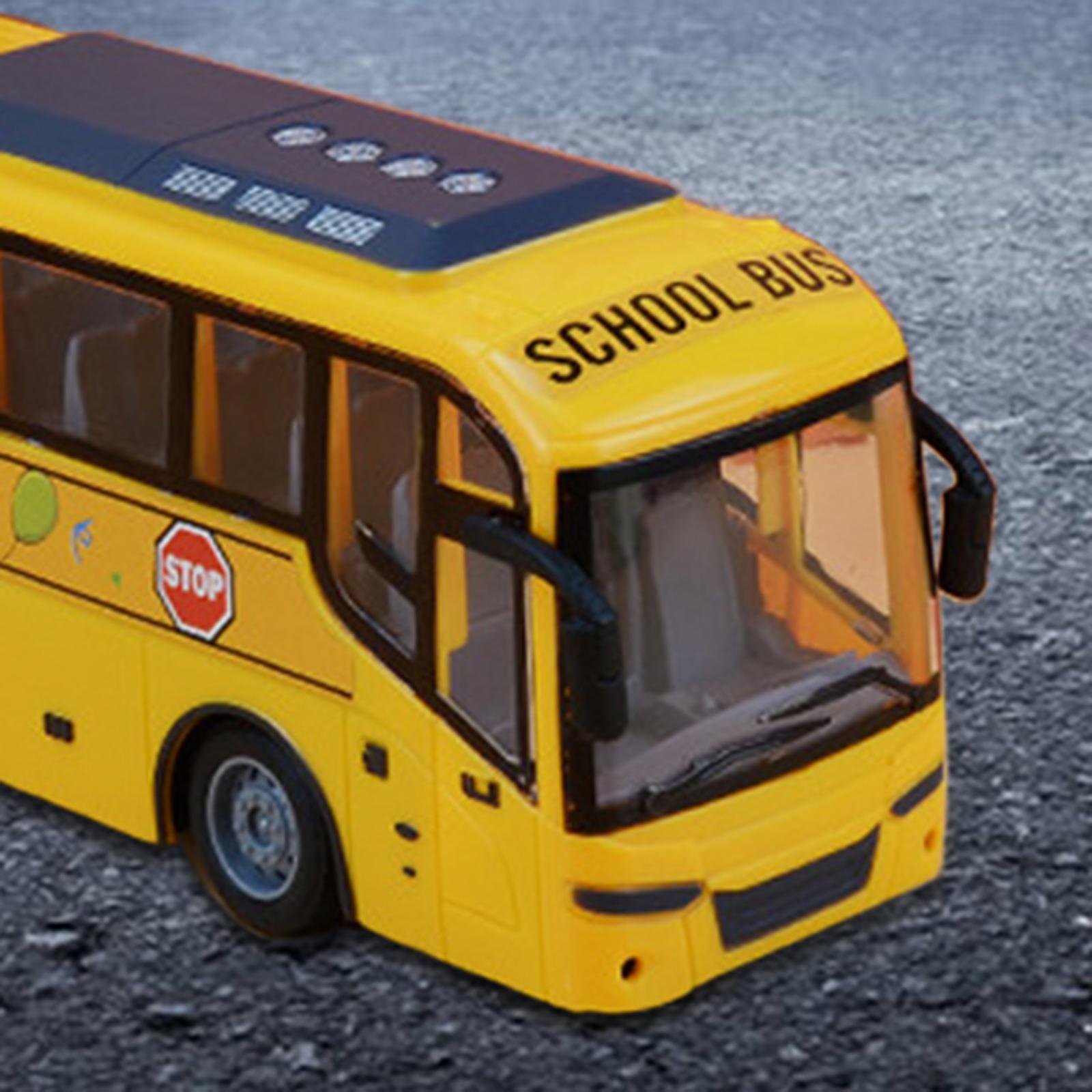 Musical RC School Bus Toy Playtime with Lights and Music for Boy Girl Kids