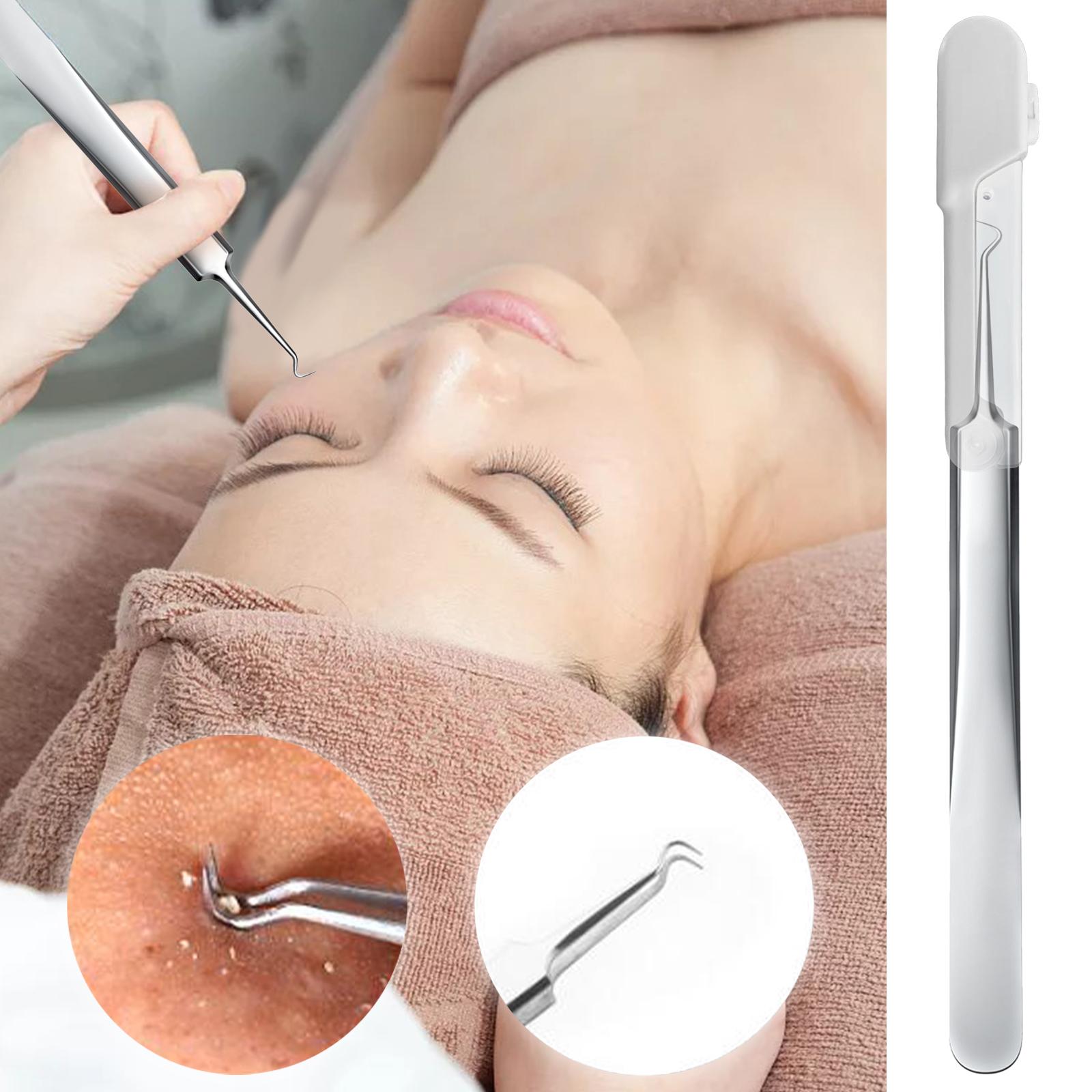 Blackhead Tweezer Remove Blackhead Whitehead Pimple Skin Care Women Blemish Acne Remover Face Beauty Tools Comedone Extractor
