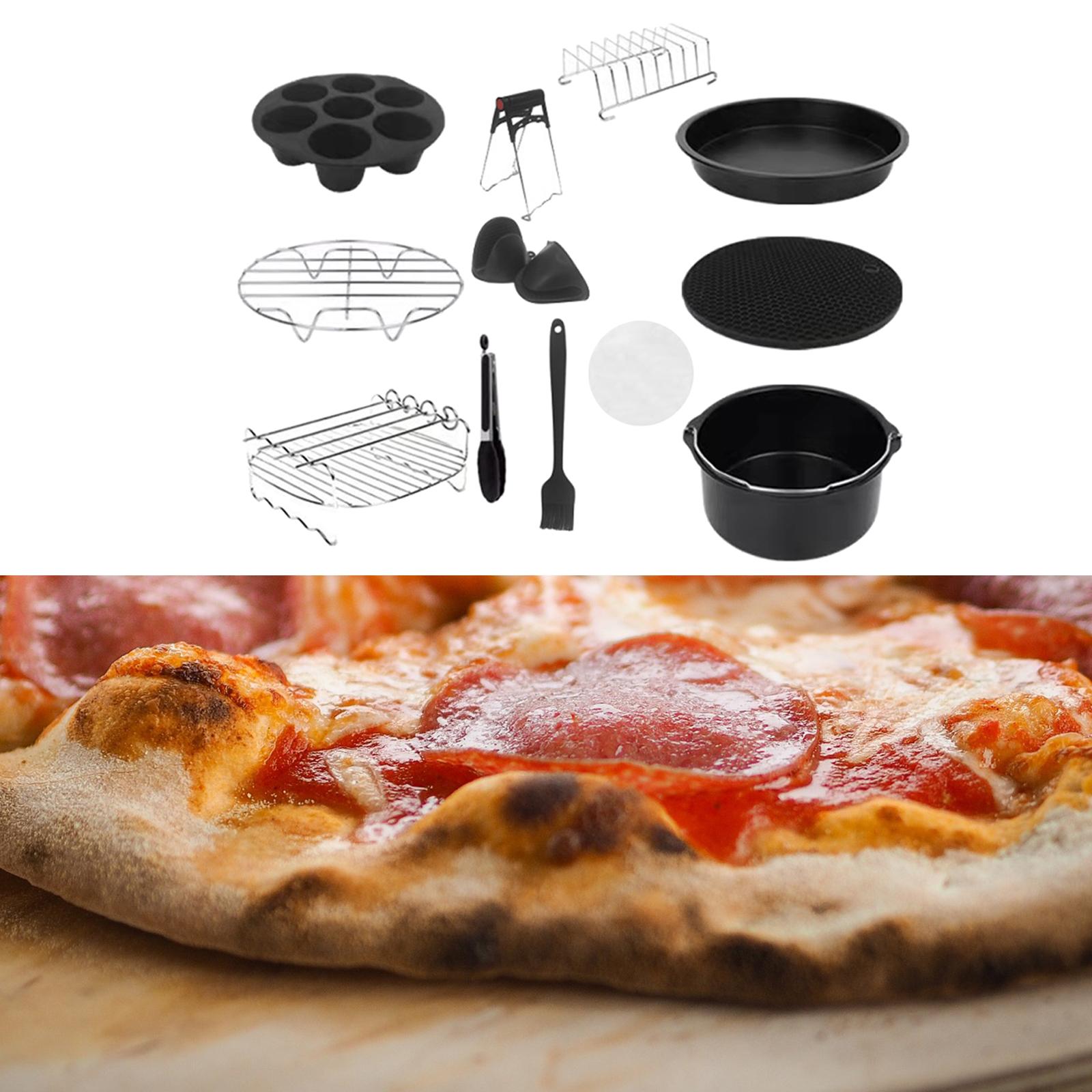12 Pieces 8 inch Air Fryer Accessories 100 Baking Paper Baking Pan Cake Pan
