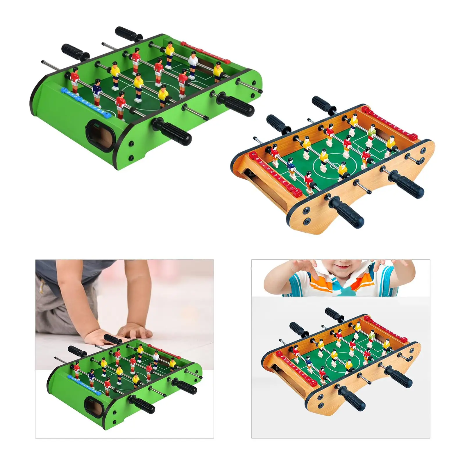 Wooden Tabletop Football Soccer Pinball Games Interesting DIY Pinball Games Hands Desktop Game for Indoor Party Boys
