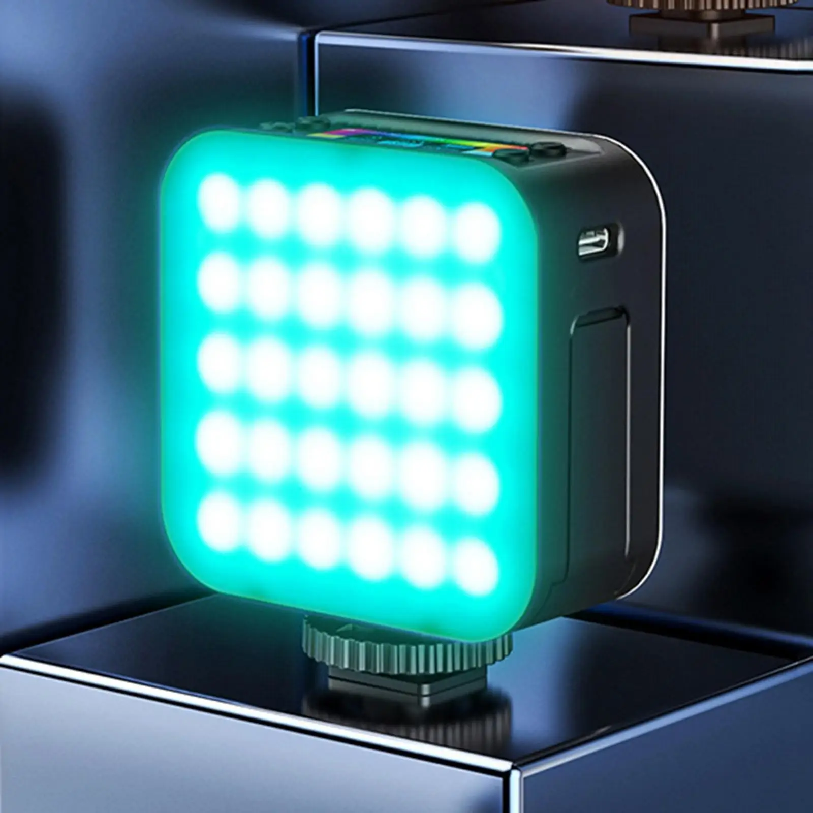 RGB LED Camera Light Rechargeable 360 Adjustable 2000mAh Magnetic RGB LED Video Light Video Lights for Video DSLR Tik Tok Vlog