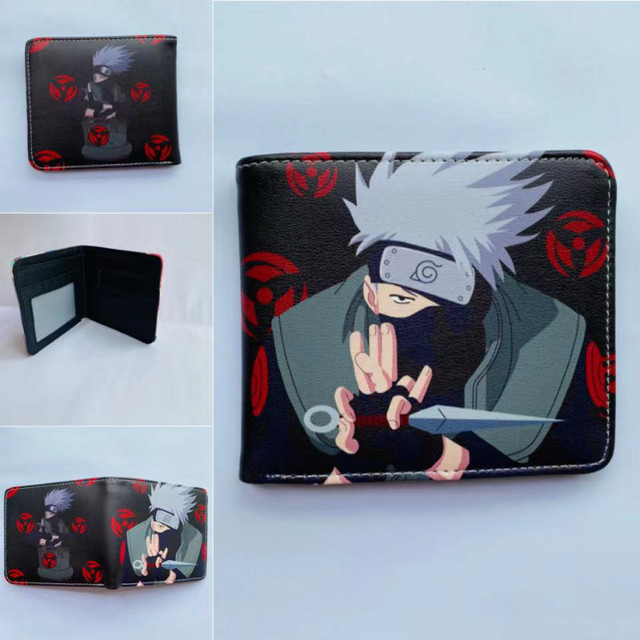 Anime Naruto Ninja Short Wallet Naruto Sasuke Kakashi Character