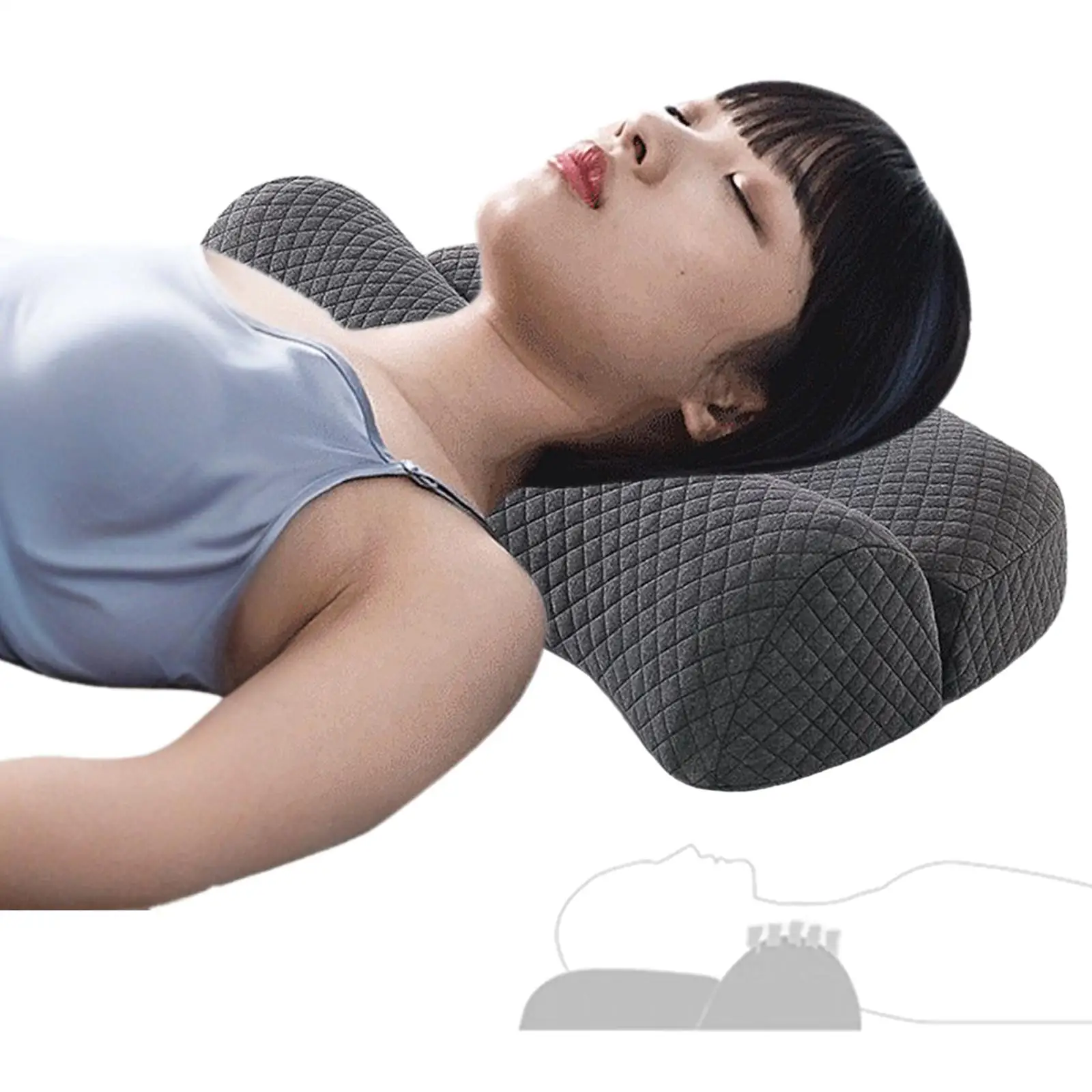 Neck Support Pillow Ergonomic Sleeping Bed Pillow Memory Foam Pillow for Side