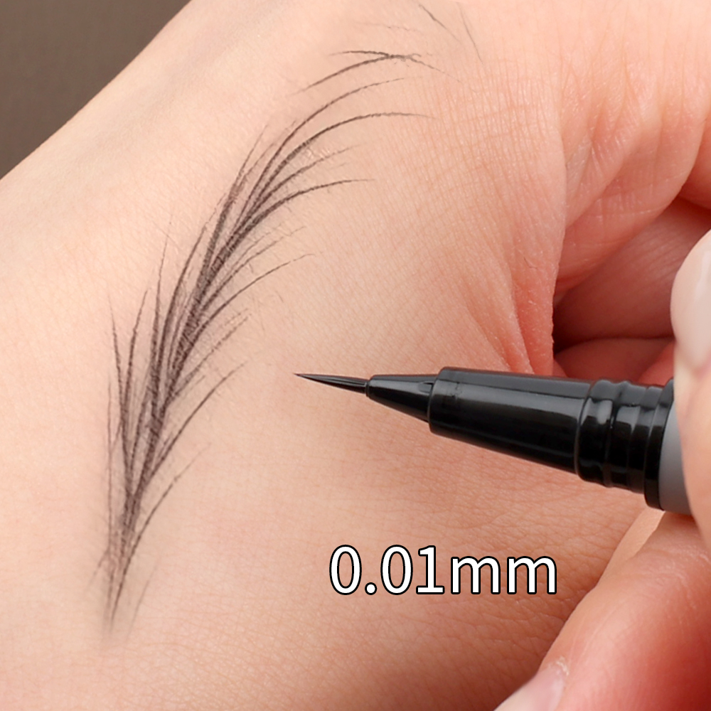 Best of 0.01mm Ultra Fine Eyebrows Pencil Waterproof Sweat-proof Liquid Eyebrow Pen Eyeliner Long Lasting Professional Eye Makeup Tools Reviews & Tips