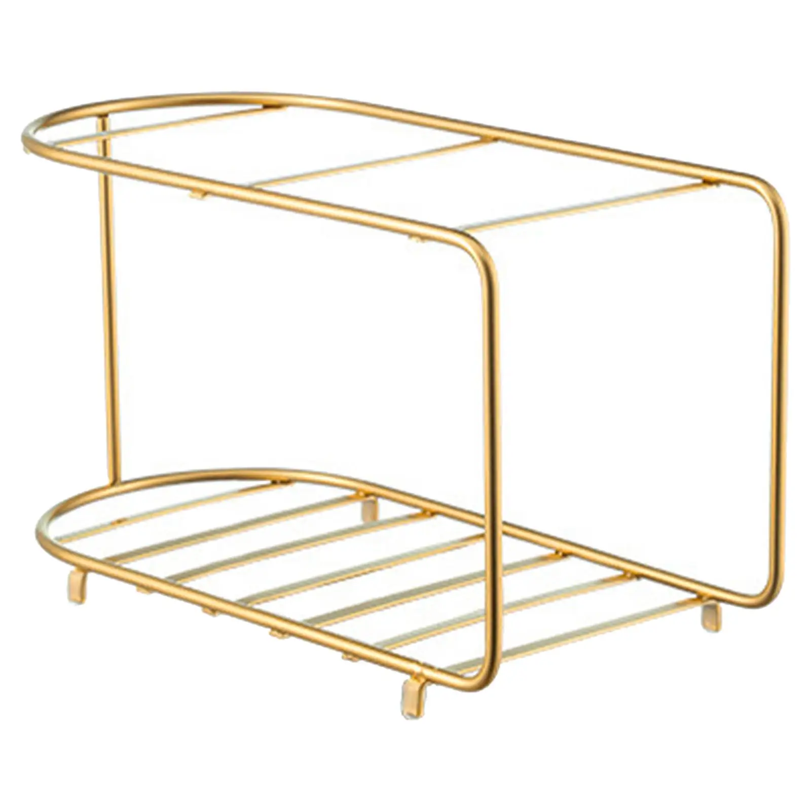 Double Layer Drink Dispenser Stand Basket Metal Stand Holder Rack Nordic Style