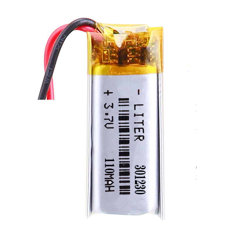 5pcs 3.7V 110mAh 301230 Polímero de Lítio