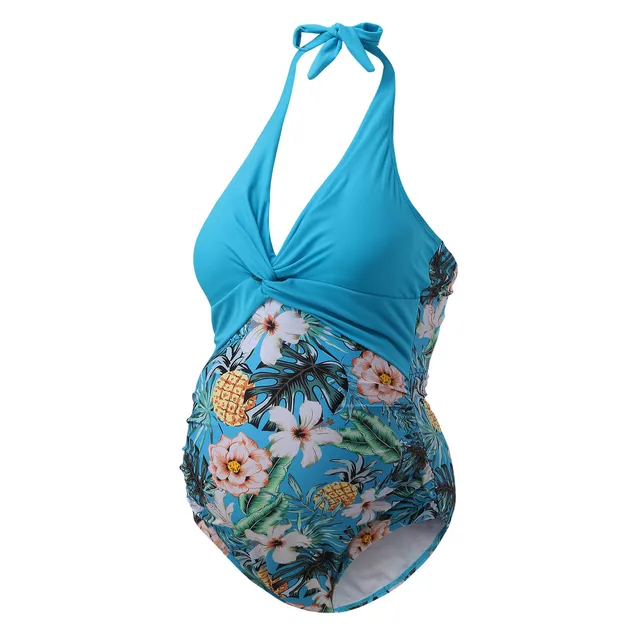 Maternity Swimwear Pregnancy Women One Piece Swimsuit Premama Backless  Bodysuit Solid Bathing Suit Plus Size Pregnant