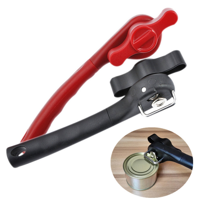 Description Picture 3 of itemProfessional Can Opener Kitchen Tools Safety Easy Use Twist Side Cut Manual Openers for Can Lid Home Stainless Steel Cans Knife