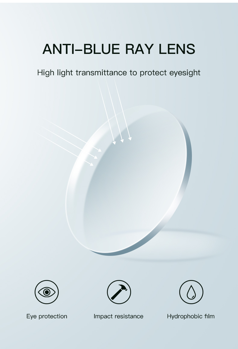 CLLOIO Ultralight Business Men Glasses Reading Glasses Anti Blue Light Myopia Prescription Glasses Hyperopia Optical Eyeglasses