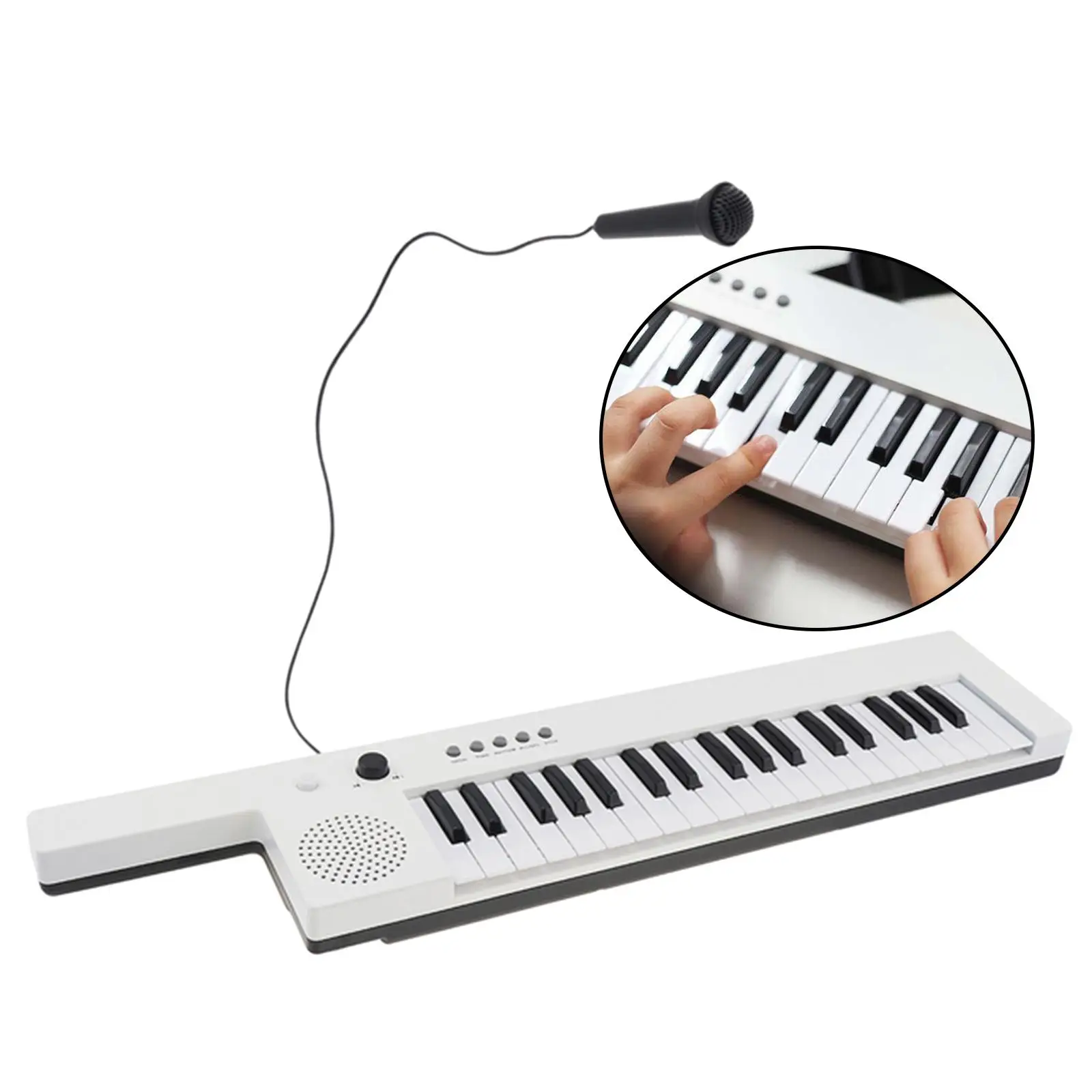 Musical Keyboard Piano Portable Multifunctional Practical Keyboard Piano Instrument Toy for Stage Home Gifts Learning Beginner