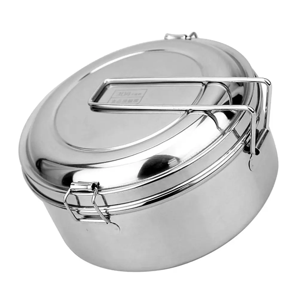  Stainless Steel Lunch Bento Box Food Container  ,Keep Food Warm or Cool at College, University, Office,  & Travel.