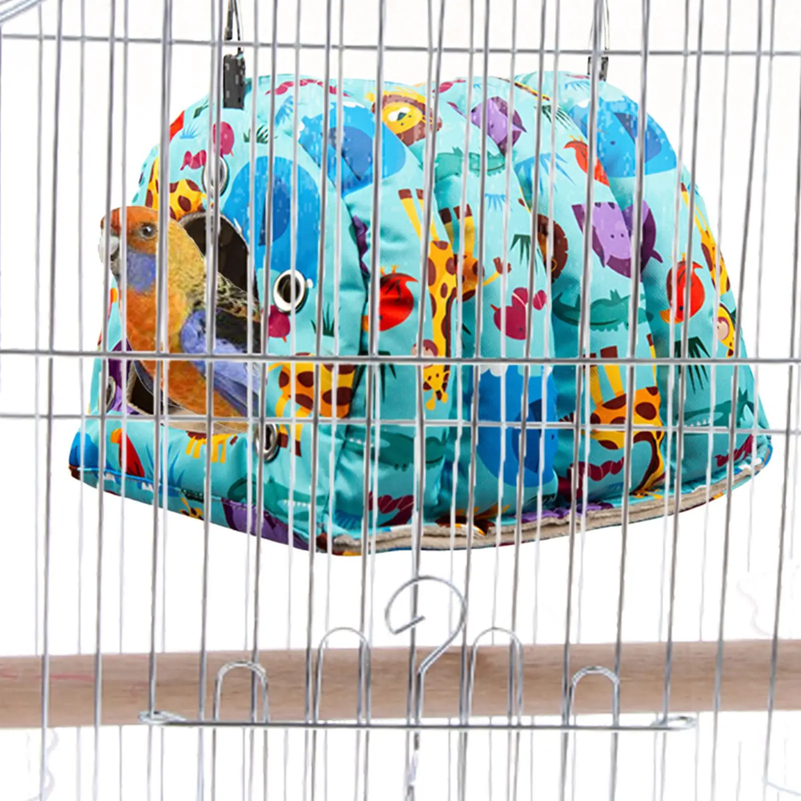 Parrot Cage Hammock Comfortable Birdcage Accessories Perch Swing Hanging Nest for Finches Cockatoo Parrot Bluebirds Hamster